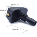 2Pcs Car Front Windshield Wiper Nozzle Spray Washer Sprinkler Universal Jets