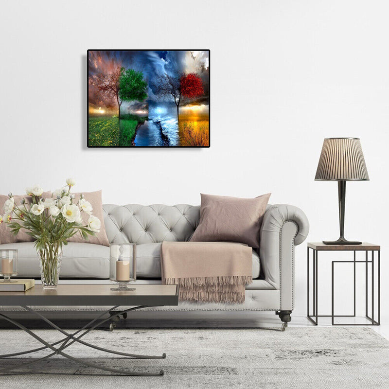 40x50cm Four Seasons DIY Oil Painting By Numbers Acrylic Paints On Canvas