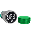 5pcs AC Round LED Digital Display Voltage Meter Ampermeter Monitor (Red)