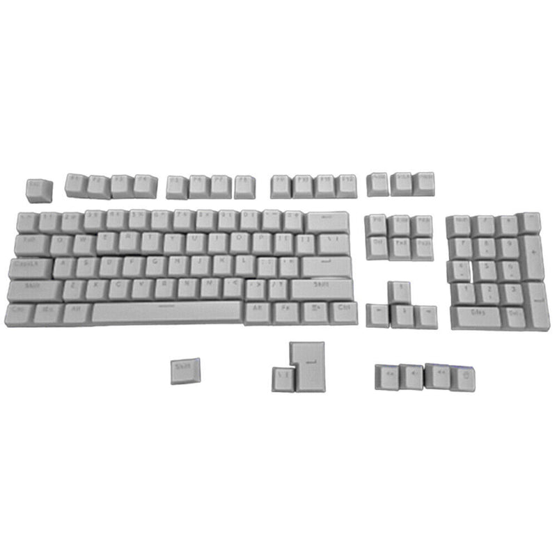 104pcs Universal Mechanical Keyboard Keycaps PC Bakclit Key Cap Set (Gray)
