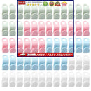 Hanger Connector Hooks 60pcs Plastic Cascading Clothes Hanger Hook in 4 Col
