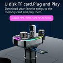 3 USB Charger FM Transmitter Bluetooth 5.0 Mp3 Player Kit Car Handsfree T4H8