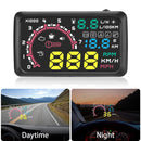 W02 HUD Auto Head Up Display Film 5.5Inch Windshield OBD2 Car Speed Display