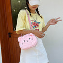 Fashion Women Cartoon Cat Crossbody Bag Autumn Winter Coin Purse Shoulder Bags