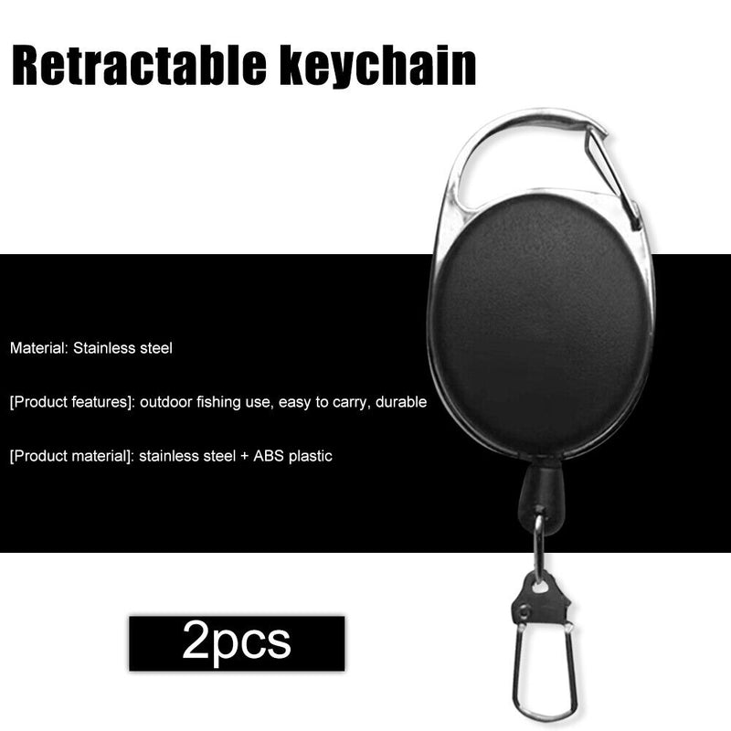 2pcs Fishing Quick Knot Sub Line Cutter Hook Sharpener Key Chain Fishing Ta