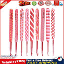 9pcs Soft Alumina Crochet Hooks Knitting Needle Set DIY Sewing Tools (C) Newly