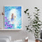 Frameless Girl with Lamp Oil Paint By Numbers DIY Kit Handmade Drawing On Canvas