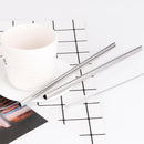 5pcs/set Heart Shaped Stainless Steel Straw Reusable Straw w/Cleaning Brush