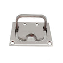 Cabinet Satinless Steel Anti-rattle Spring Flush Lift Ring Deck Pull Handle