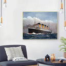 DIY Paint By Number Kit Sea Steamboat Acrylic Paint Decorative Art Craft Gifts