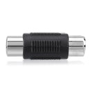RCA Female to RCA Female Connector AV Cable Plug Jack Adapter(2 in1)  Newly