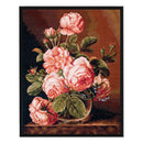Full Embroidery Fresh Flower Printed Cross Stitch 11CT Cotton Kit (1) Newly