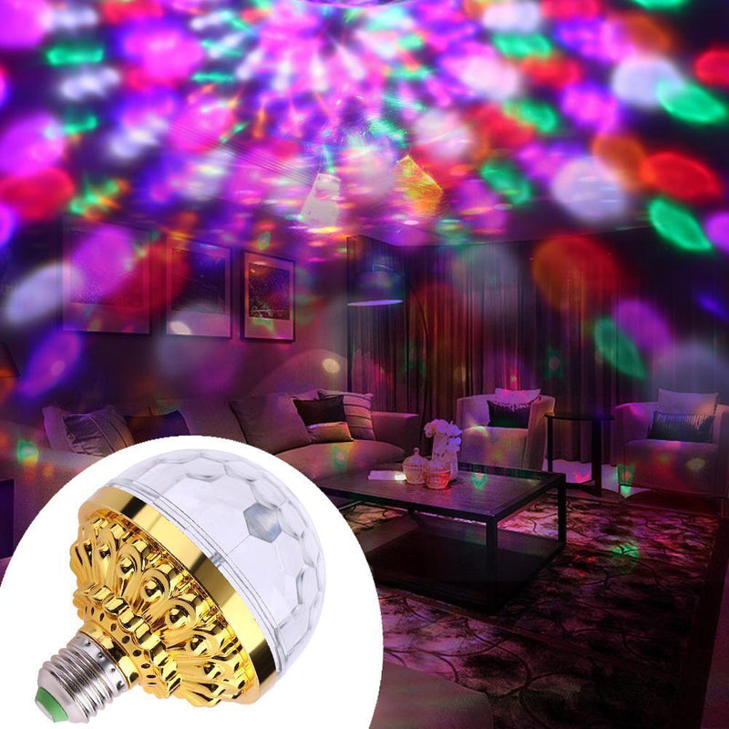6W RGB LED Stage Light 110V-240V Par Light Rotate Crystal Magic Ball Bulb f