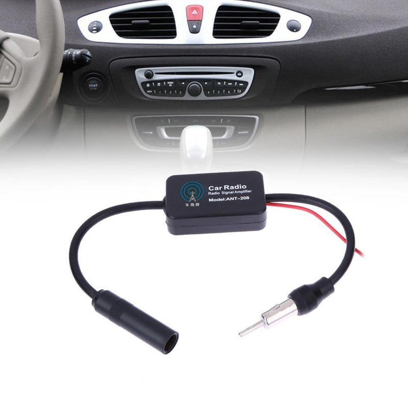 FM 88-108MHz Car Antenna Signal Amp Booster Radio Amplifier