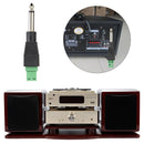 6.35mm Mono TS Male to AV Screw Video Balun Terminal Adapter Converter Plug