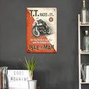 Metal Signs TT Motorcycle Competition Iron Painting Wall Art Poster 20x30cm