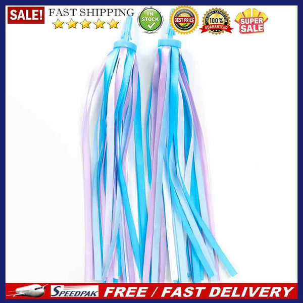 2pcs Colorful Kids Bike Handlebar Streamers Children Bicycle Scooter Accessor