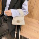 Women Plush Handle PU Crossbody Bag Simple Solid Small Shoulder Party Coin Purse