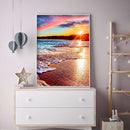 Full Square Drill Home Rhinestone Picture DIY Fantasy Sunset 5D Diamond Pai