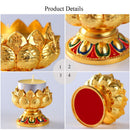 Lotus Seat Craft Incense Burner Lotus Lamp holder Candlestick Light stand