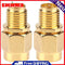 2pcs Straight Give Full Copper SMA Female to Male SMA Male Adapter Un