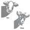 Garden Ornament Rusty Animal Scout Stakes Metal Silhouette Statue
