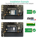 NVMe M.2 NGFF SSD Adapter Card for 2016-2017 MacBook Pro A1708 for 1708 Laptop
