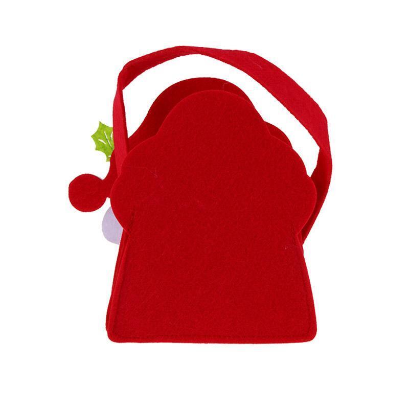 Christmas Gift Bag Kids Candy Handbag Xmas Party Decoration Sack(Santa)