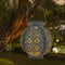 Creative Solar LED Iron Art Lantern Light Garden Yard Lighting Projector Lamp