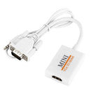 VGA Male to HDMI Output 1080P HD + Audio TV AV HDTV Video Cable Converter - A
