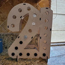Creative 21st Birthday Wine Rack Bar Wine Display Storage Hanger Wooden Cra