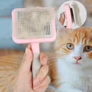 Pet Needle Comb Steel Pet Loose Hair Remover Brush Auto Epilation (Pink) Newly