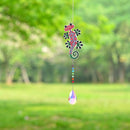 2pcs Crystal Wind Chimes Diamond Hanging Light Catcher Home Decor (ZH008)