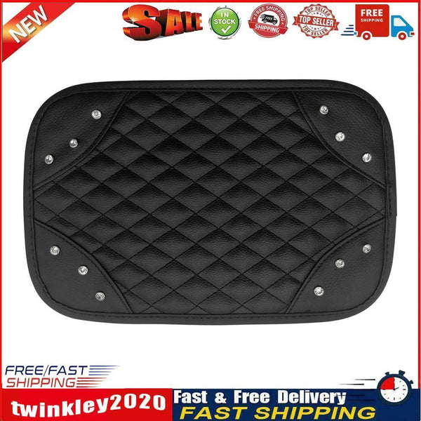 PU Leather Car Armrest Mat Auto Center Console Arm Rest Protection Cushion Newly