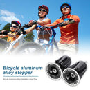 1 Pair Aluminum Bicycle Handlebar Cap Grip Bike Handlebar End Plug (Black) Newly