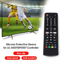 Silicone Remote Control Protective Case Cover for LG TV AKB75095307 (Black)