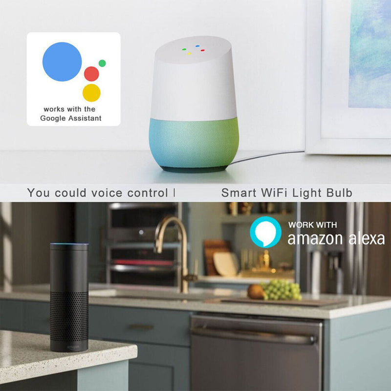 E27 Dimmable WIFI Smart Down Light APP Remote Control Recessed Ceiling Lamp