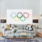 Yard Olympic Decorations Olympics Game Flag Polyester Fabric Outdoor Banner