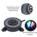 Pump Oxygen Diffuser Fish Tank Appliance Air Bubble Stone LED Aquarium Light