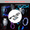 10-Port RGB Cooling Fan Remote Control Brightness Adjustable Music Controller