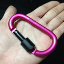 1PC Camping Aluminum Clip EDC Tool D-Ring Snap Hook Carabiner Karabiner