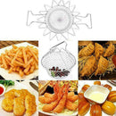 Foldable Steam Basket Rinse Steel Folding Frying Bas C6K6