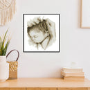 Holding Baby Partial Cross Stitch 14CT Counted Embroidery DIY Needlework Crafts