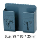 Wall Mounted Storage Box Mobile Phone Plug Remote Control Holder (Blue) Newly