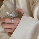 Skeleton Hand Silber Plt verstellbarer Daumenring Damen Schmuck Geschenk.