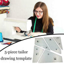 5Pcs DIY Creation Template Set Quilting Rulers Sewing V8E7 Sale Patchwork L5M7