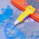 5D DIY Diamond Painting Cross Stitch Art Point Drill Pen with Light(Tiger)