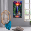 5D Diamond Painting Sunset Tiger Full Round Drill Rhinestone DIY Home Decoration