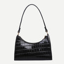 Retro PU Women Underarm Shoulder Bag Solid Purse Small Lady Elegant Handbags