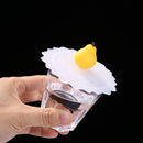 Silicone Cup Cover Dustproof Reusable Heat-resistant Transparent Lid (Pear)